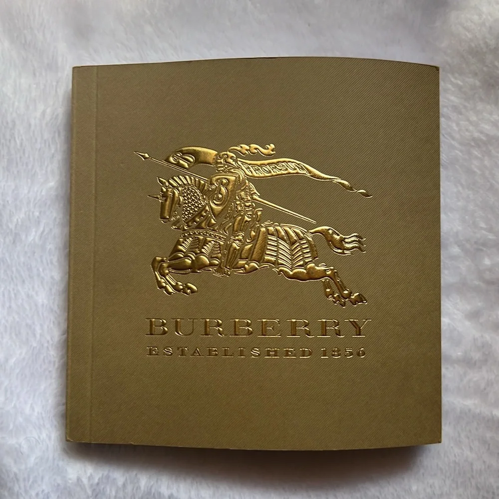 Burberry Empty Watch Presentation Box Case w/ Manual Booklet Authentic Beige